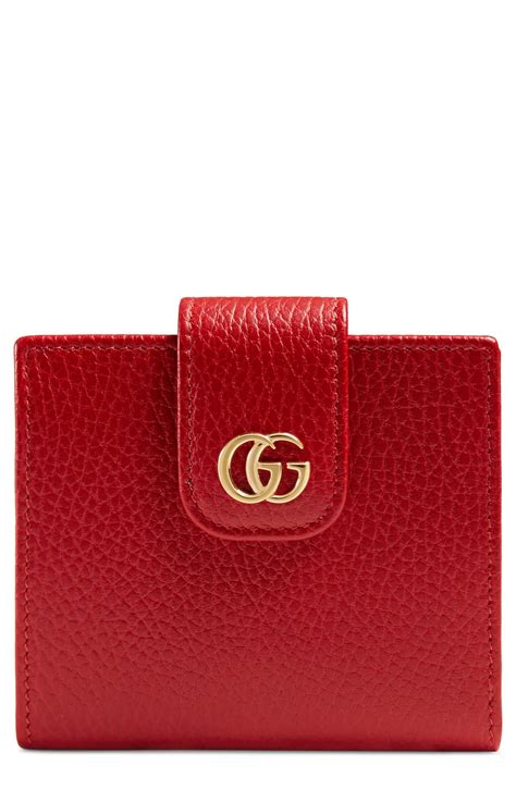 gucci gg marmont wallet red|gucci marmont wallet price.